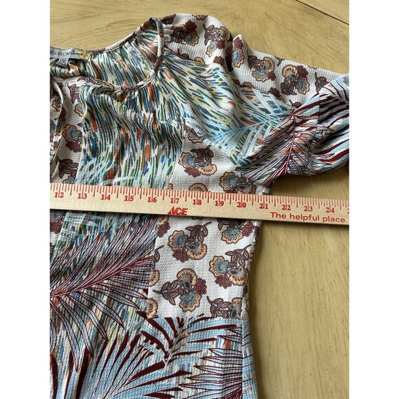 Anthropologie BOHO Peasant Coverup XL Tunic Lightweight Beach Resort Blouse Top - Picture 6 of 12